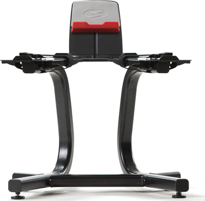 Држач за тегови Bowflex SelectTech Media Rack, метална конструкција, со држач за таблет, црна