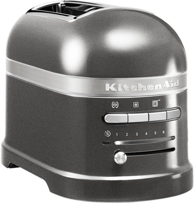 Toster KitchenAid Artisan 5KMT2204EMS, 2 feta, 7 nivele pjekjeje, gri metalik