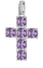 Pendant për qafore Brosway, e argjendtë/ transparent/ vjollcë