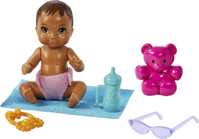 Set lodrash Mattel Barbie Skipper Babysitters Inc Stroller, me kukull dhe bebe, me karrocë, shumëngjyrësh