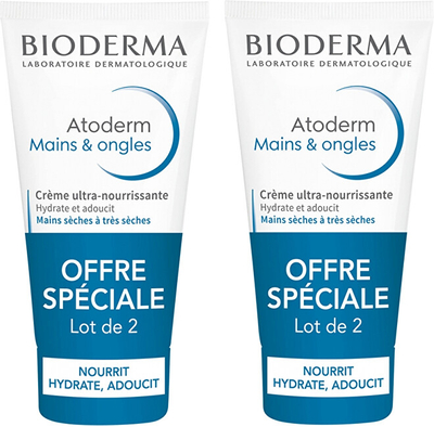 Set për duar dhe thonj Bioderma Atoderm Mains, 2 x 50 ml