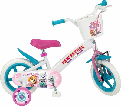 Biçikletë fëmijësh TOIMSA TOI1181 Paw Patrol, 12", me rrota ndihmëse, e bardhë