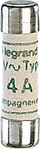 Siguresë qeramike Legrand 0 120 04, 4A, 8 x 32mm, e bardhë