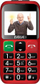 Telefoni EVOLVEO EasyPhone EB, 2.4", Dual SIM, i kuq