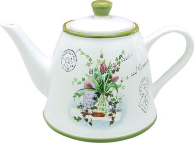 Ibrik qeramik Maestro Green MR-20049-08, 0.8L, me infuzer, jeshil
