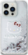 Mbulesë telefoni Hello Kitty HKHCP14XLIKHET, për iPhone 14 Pro Max 6.7\", hardcase me shkëlqim glitter, ngjyrë argjendtë