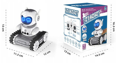 Robot lodër me telekomandë, LED, radio-komunikim