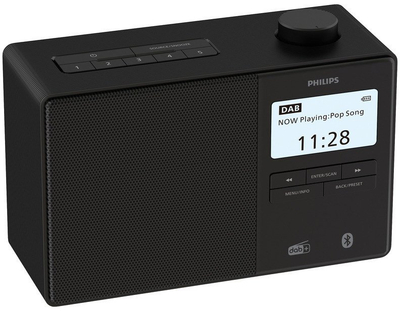 Radio portabël Philips TAR5600, DAB FM, Bluetooth, e zezë
