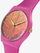 Orë dore për femra SWATCH, rozë
