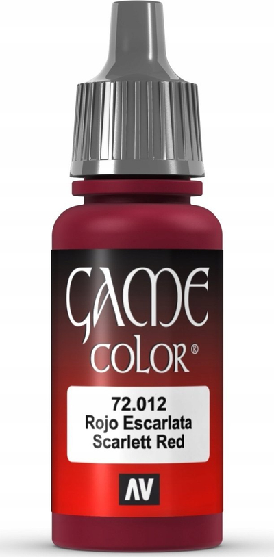 Bojë akrilike Vallejo Game Color 72012 Scar Red, 17ml, e kuqe e errët