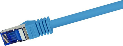 Kabllo rrjeti LogiLink C6A026S, RJ45 CAT 6A S/FTP, 0.5m, blu