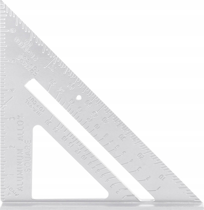 Këndore marangozësh Richmann C1325, 180 x 3 mm, alumin, argjendtë