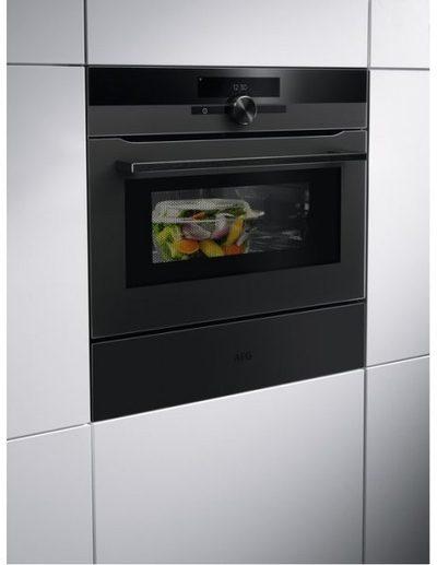 Furrë elektrike AEG OS6CB531AB Series 6000 SenseCook, 60cm, multifunksionale, e zezë
