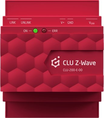 Modul kontrolli Grenton V.2 CLU Z-Wave CLU-200-E-00, Ethernet, montim në shinë DIN, i kuq
