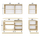 Set kuzhine Melamine 200×47×84,8 Hcm (HM2469.01), zezë