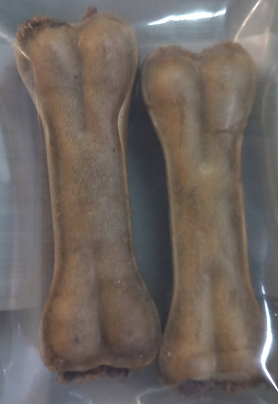 Shpërblim për qen Mr. Pretzel, kocka të shtypura me tul stomaku, 10 cm, 2 copë
