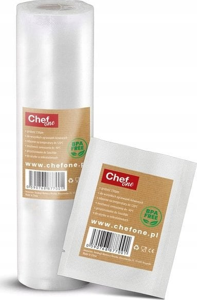 Вреќи за вакумирање ChefOne Premium, 25x35 cm, со налепници, транспарентни