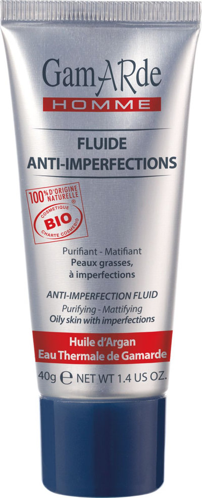 Fluid fytyre Gamarde Man Anti Imperfection, organik, 40 ml