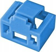 Bllokadë porte RJ45 Alantec ML, set 24 copë me çelës, blu