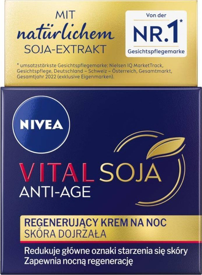 Krem nate Nivea Vital Soja Anti Age, rigjenerues, 50ml