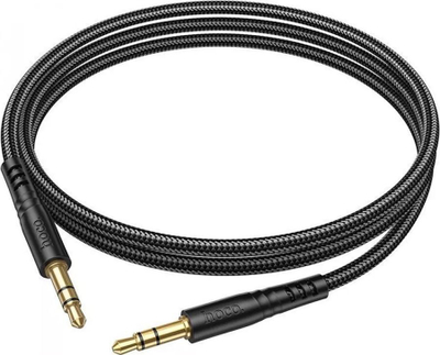 Kabllo audio Hoco UPA24, AUX 3.5mm në 3.5mm, 1m, e zezë