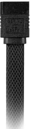 Kabllo Shakroon SATA, 0.6m, e zezë