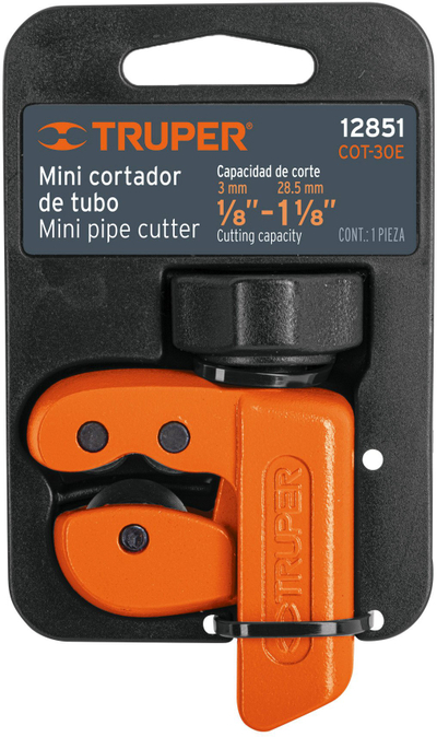 Секач за цевки Truper COT-30E, капацитет 3-29 mm, 7 cm, портокалова