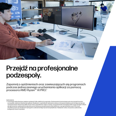 Лаптоп HP ZBook 8 G1ak Copilot+, AMD Ryzen 7 PRO, 32GB RAM, 1TB SSD, 14\", сребрен