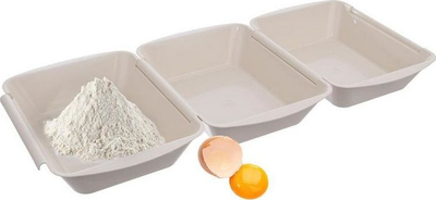 Set për panim Orion Breading, 3 pjesë, enë plastike, universal