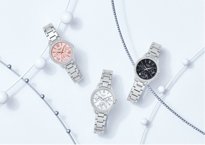 Orë për femra Casio Sheen SHE-3516D-4AUEF, e argjendtë/rozë
