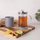 French press BerlingerHaus Design, 800ml, xham borosilikat, ngjyrë kafe taupe