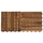Pllaka druri tarrace HM6299, set 10 copë, 30x30 cm, ngjyrë druri natyrale