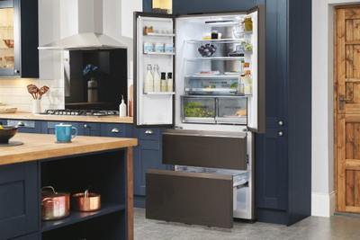 Frigorifer amerikan Haier HB18FGSAAA, 539L, Total No Frost, inox i errët