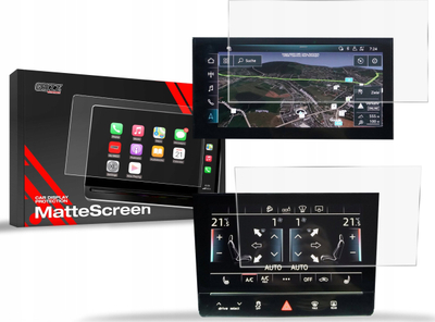 Foli mbrojtëse ekrani 2n1 Anti-Fingerprint për Audi E-tron 2019-2022, matte, transparente