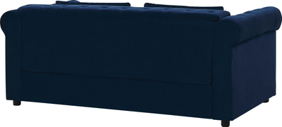 Sofë krevati Beliani Chesterfield Velvet, me palosje, kadife, blu e errët