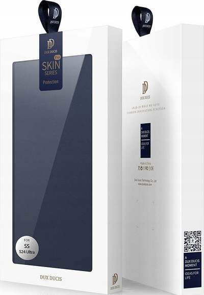 Këllëf telefoni Dux Ducis Skin Pro, për Samsung Galaxy S24 Ultra, flip me xhep karte, blu i errët