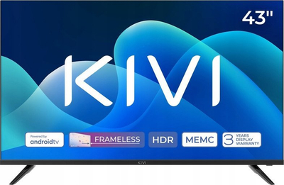 TV KIVI 43U730QB, 43", 4K Ultra HD, Smart Android TV, i zi