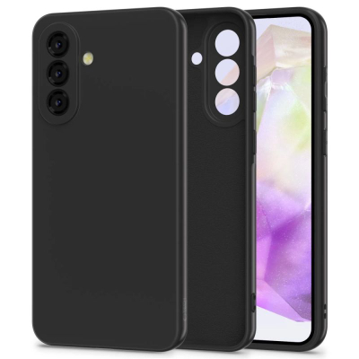 Силиконска навлака Tech-Protect Icon за Samsung Galaxy A36 5G, мат, црна