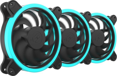 Ventilator SilentiumPC Corona HP RGB 120, 3 pjesë, 120mm