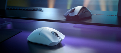 Mouse gaming Razer DeathAdder V3 Pro, wireless, optik, i bardhë