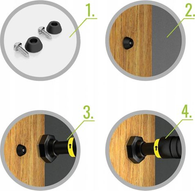Shufër tërheqje HMS Adjustable Pull-Up Bar DD200, e zezë