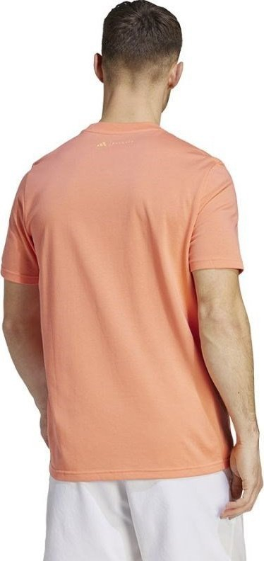 Bluzë adidas RM Sun Graphic Tee M HZ9014, pambuk, për burra, portokalli