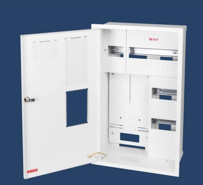 Kasë matësi e energjisë RW-25-P, 3 fazore, 25 module, e bardhë