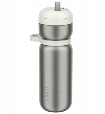 Shishe sportive termike Mepal Active, 600 ml, çelës Twist, e bardhë