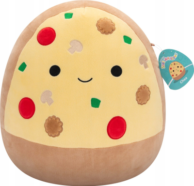 Lodër pellushi Jazwares Squishmallows Pizza, 35cm, bezhë me të verdhë
