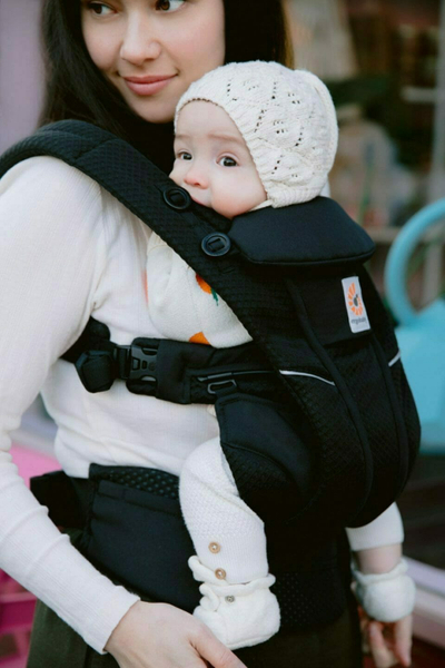 Nositëse bebe Ergobaby Omni Breeze, SoftFlex Mesh, ergonomike, e zezë