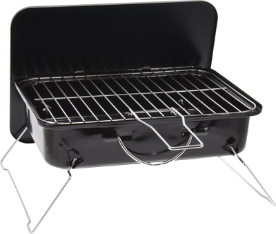 Skare portabël BBQ Collection Square, 35 x 25 cm, çelik, e zezë