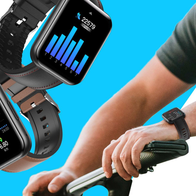 Smartwatch Bemi SmartWatch Exo, ekran 1.91" TFT, IP67, i zi me rrip rozë
