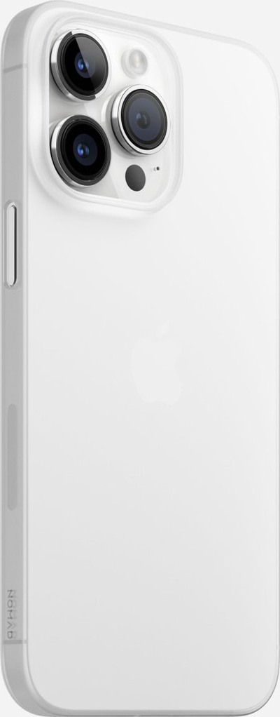 Këse telefoni Super Slim për iPhone 14 Pro Max, ultra e hollë, kompatibile me karikim wireless, e bardhë Frost