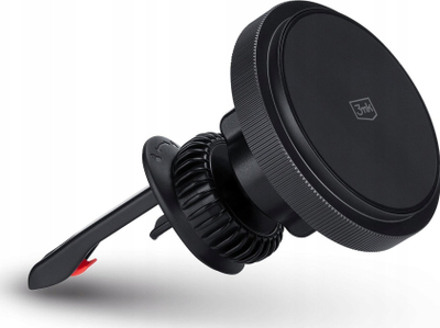 Mbajtëse telefoni 3MK Car MagCharger, magnetike, karikim wireless 15W, për grilë ajri, e zezë